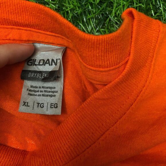 Mens Orange LC Big Cat Graphic Tee - Picture 4 of 5